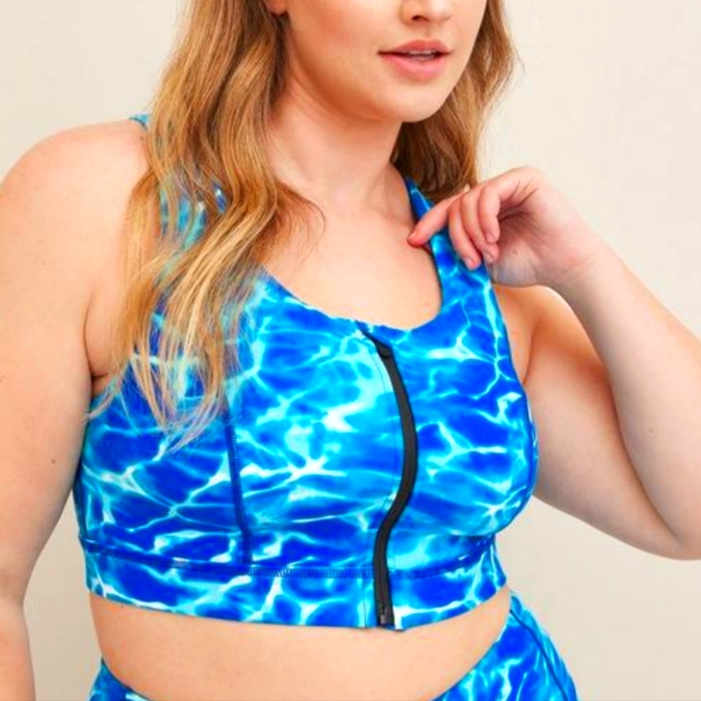 Torrid LOW-IMPACT WIRELESS ZIP-FRONT ACTIVE SPORTS BRA 0X